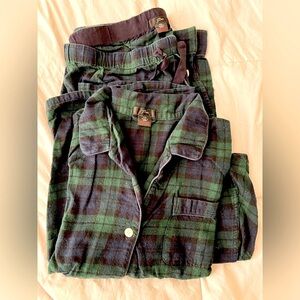 J. Crew Black Watch plaid pajamas
